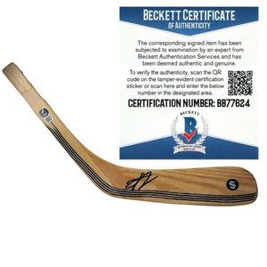 Jeremy Lauzon Signed Seattle Kraken Ice Hockey Stick Blade Beckett BAS Autograph